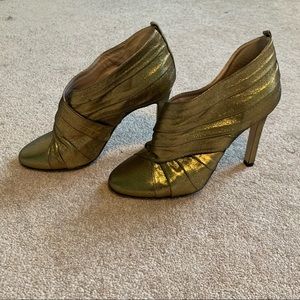 SJP Sarah Jessica Parker Gold Booties